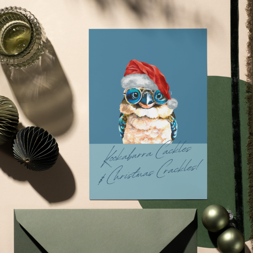 Christmas Kookaburra - Greeting Card