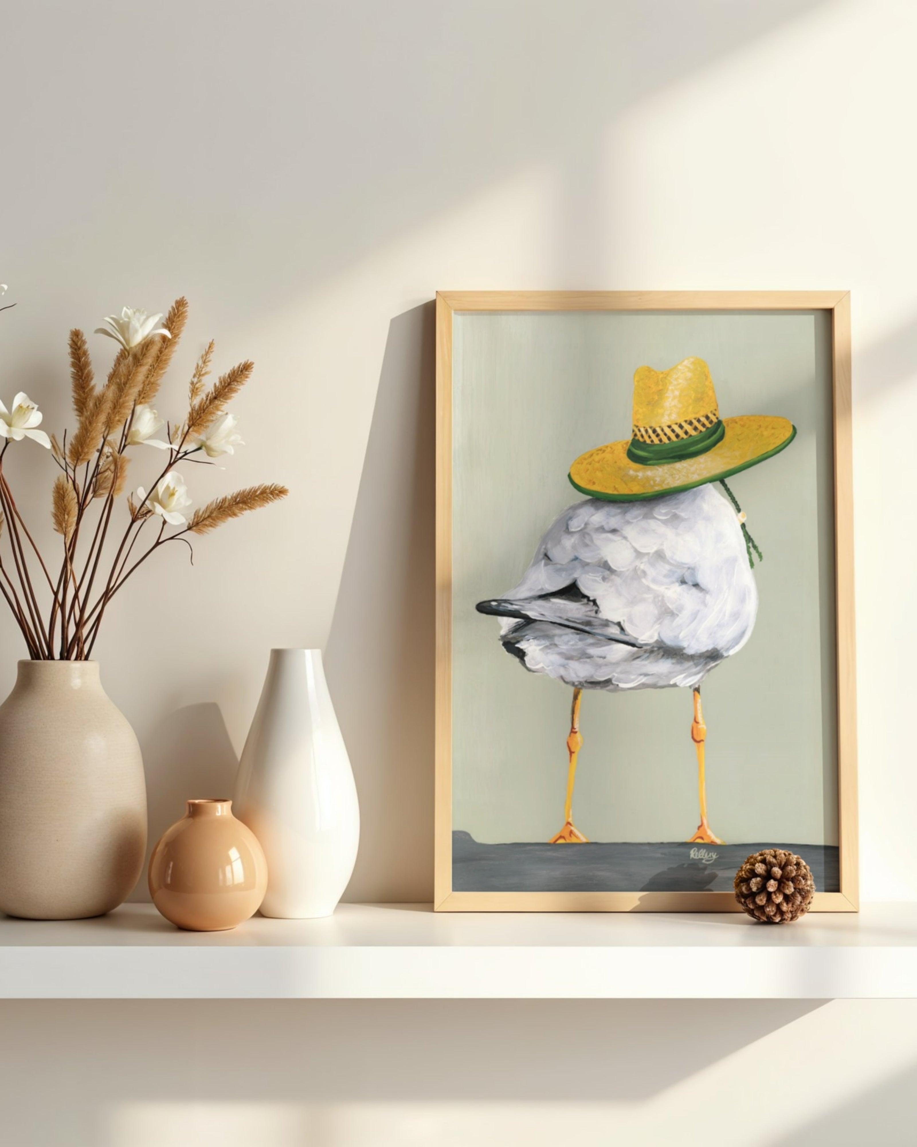 Sunny Seagull - Art Print