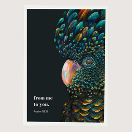 Greeting Card - From Me To You. Psalm 115:15