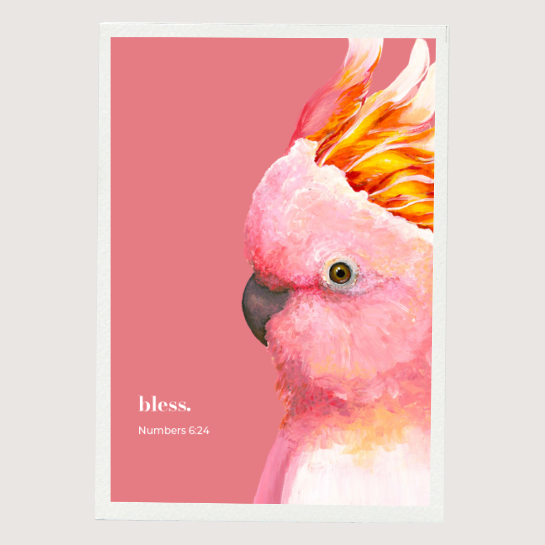 Greeting Card - Bless. Numbers 6:24