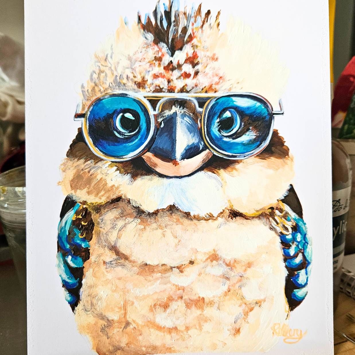 Kookaburra with Glasses