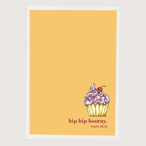 Greeting Card - Hip Hip Hooray. Psalm 118:24