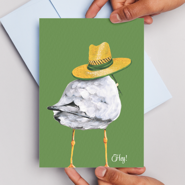 Hey Sunny Seagull - Greeting Card