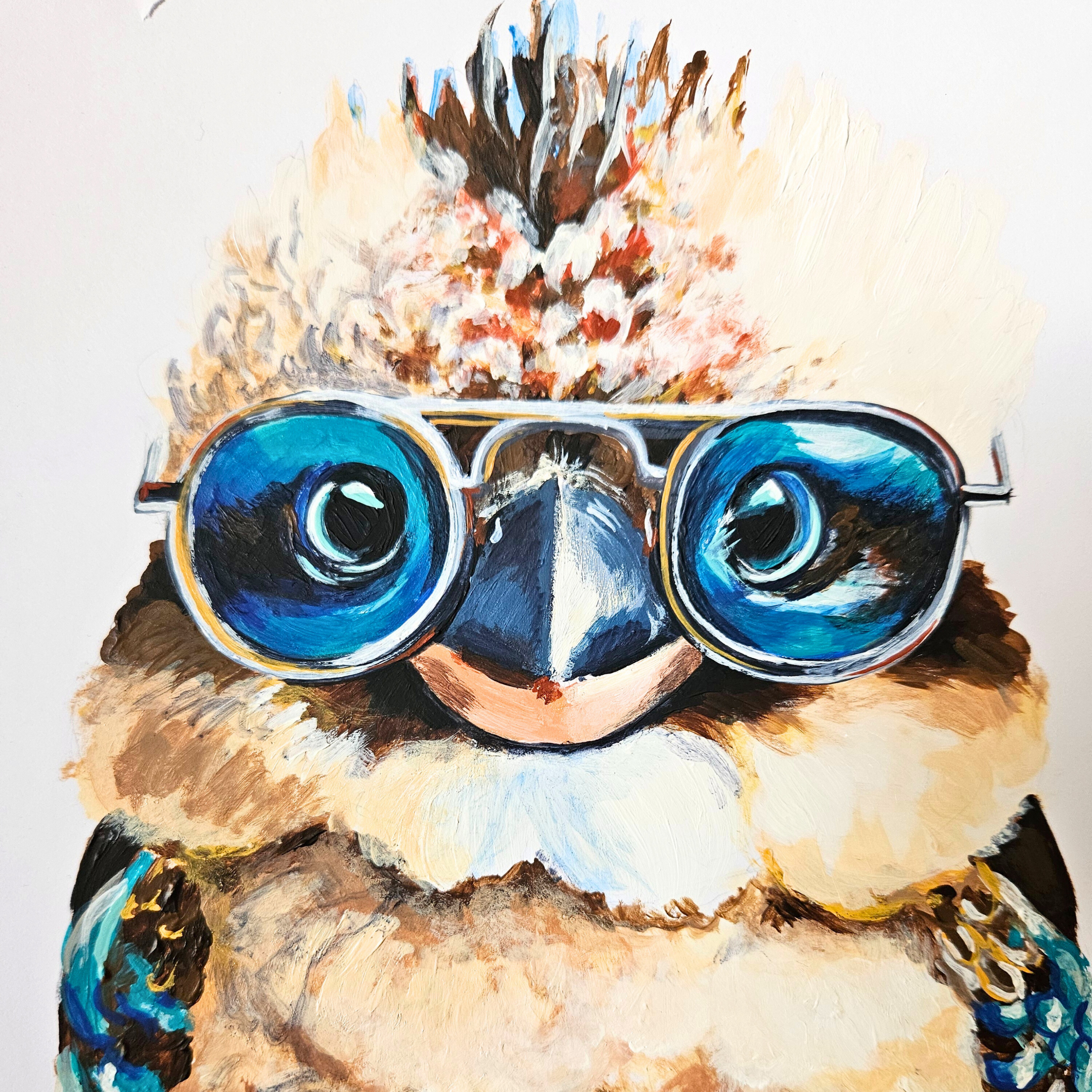 Kookaburra with Glasses