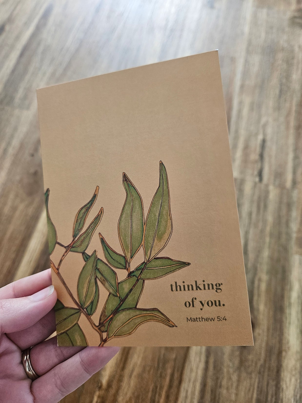 Greeting Card - Thinking of You. Matthew 5:4