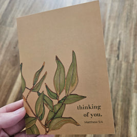 Greeting Card - Thinking of You. 2 Samuel 22:2