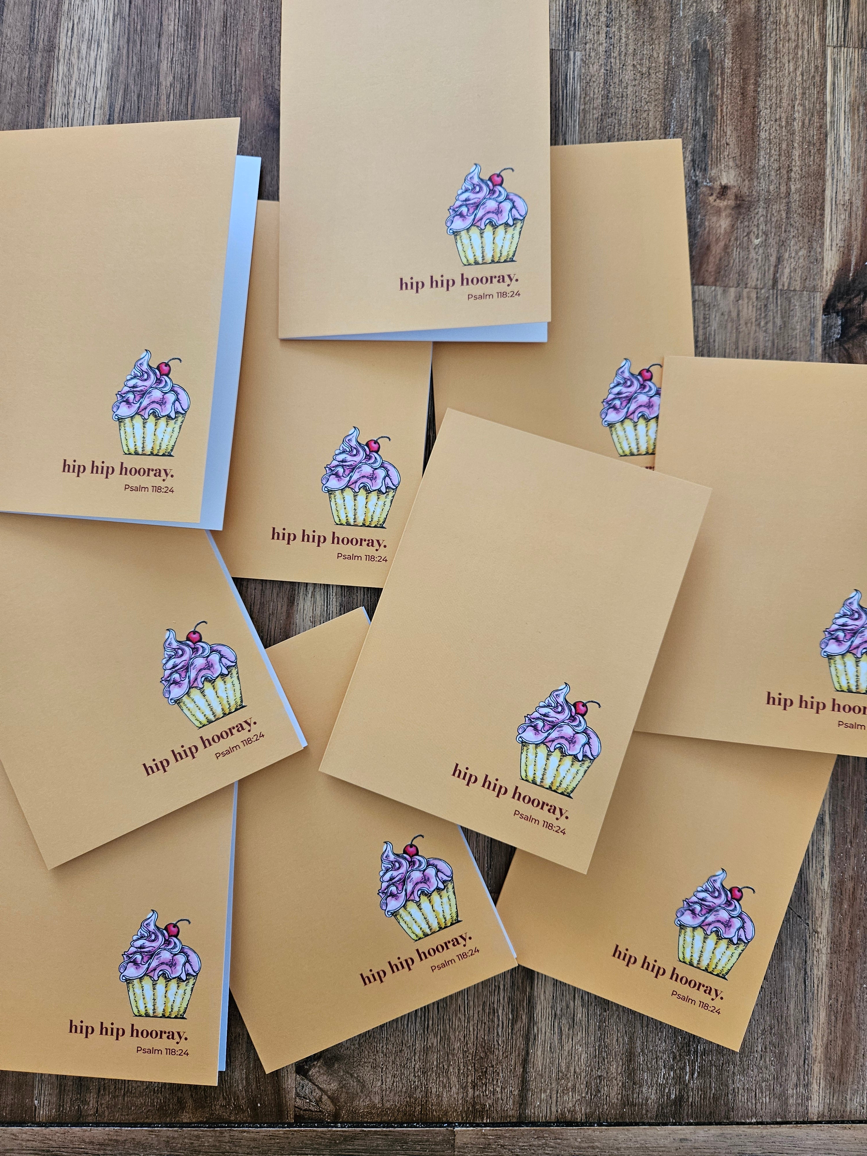 Greeting Card - Hip Hip Hooray. Psalm 118:24