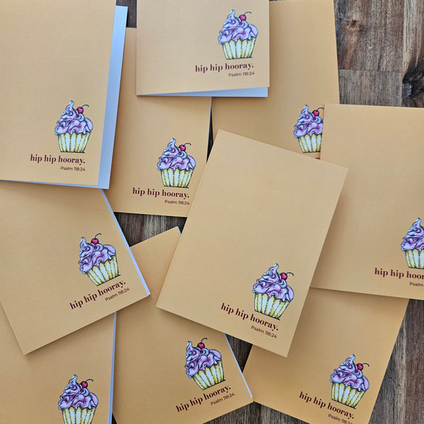 Greeting Card - Hip Hip Hooray. Psalm 118:24