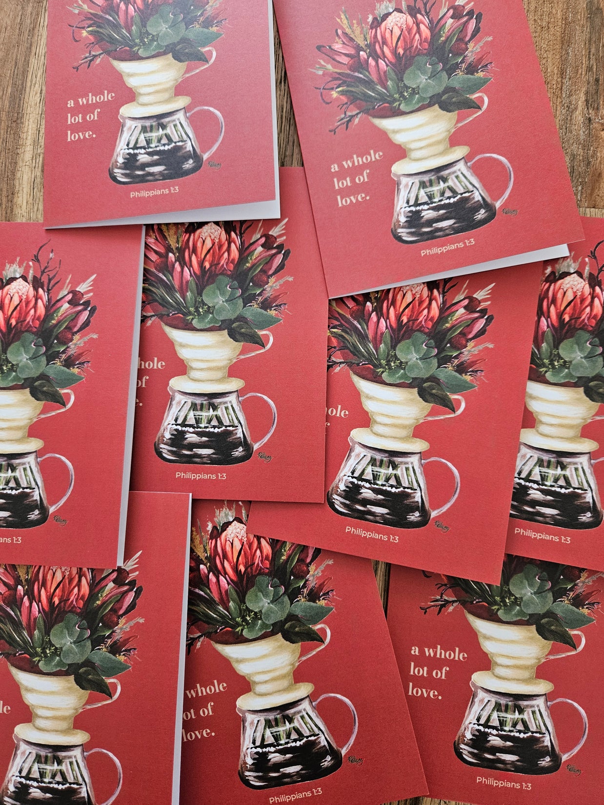 Greeting Card - A Whole Lot of Love. Philippians 1:3