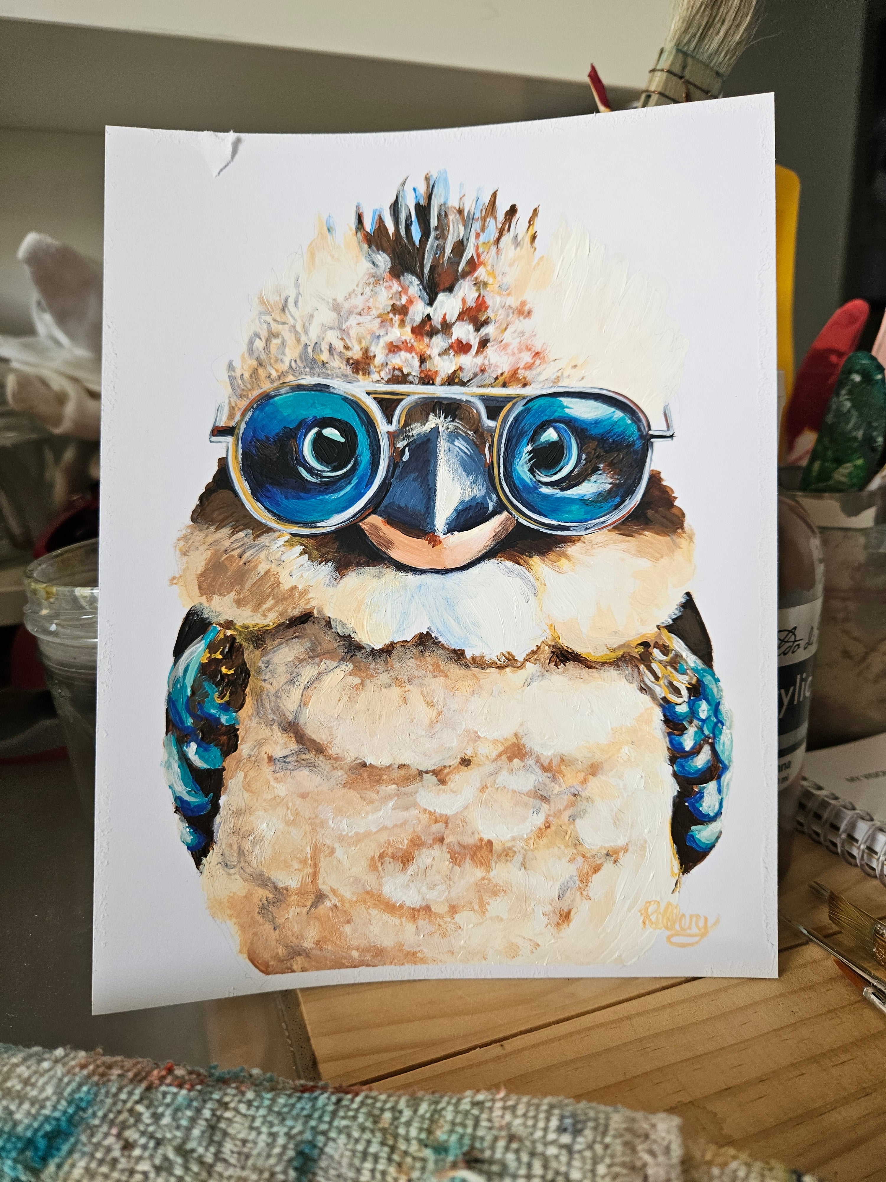 Kookaburra with Glasses
