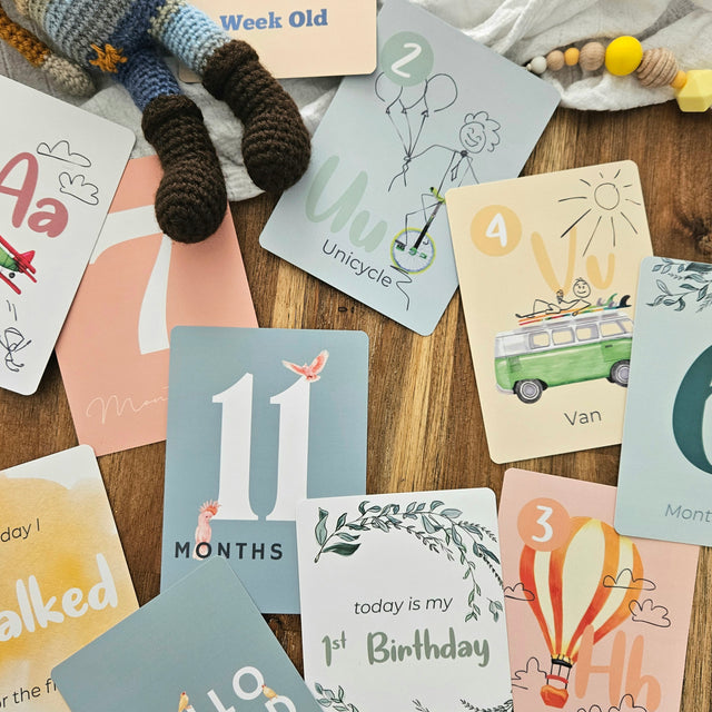 Baby Milestone Cards (Eucalyptus Green Edition)