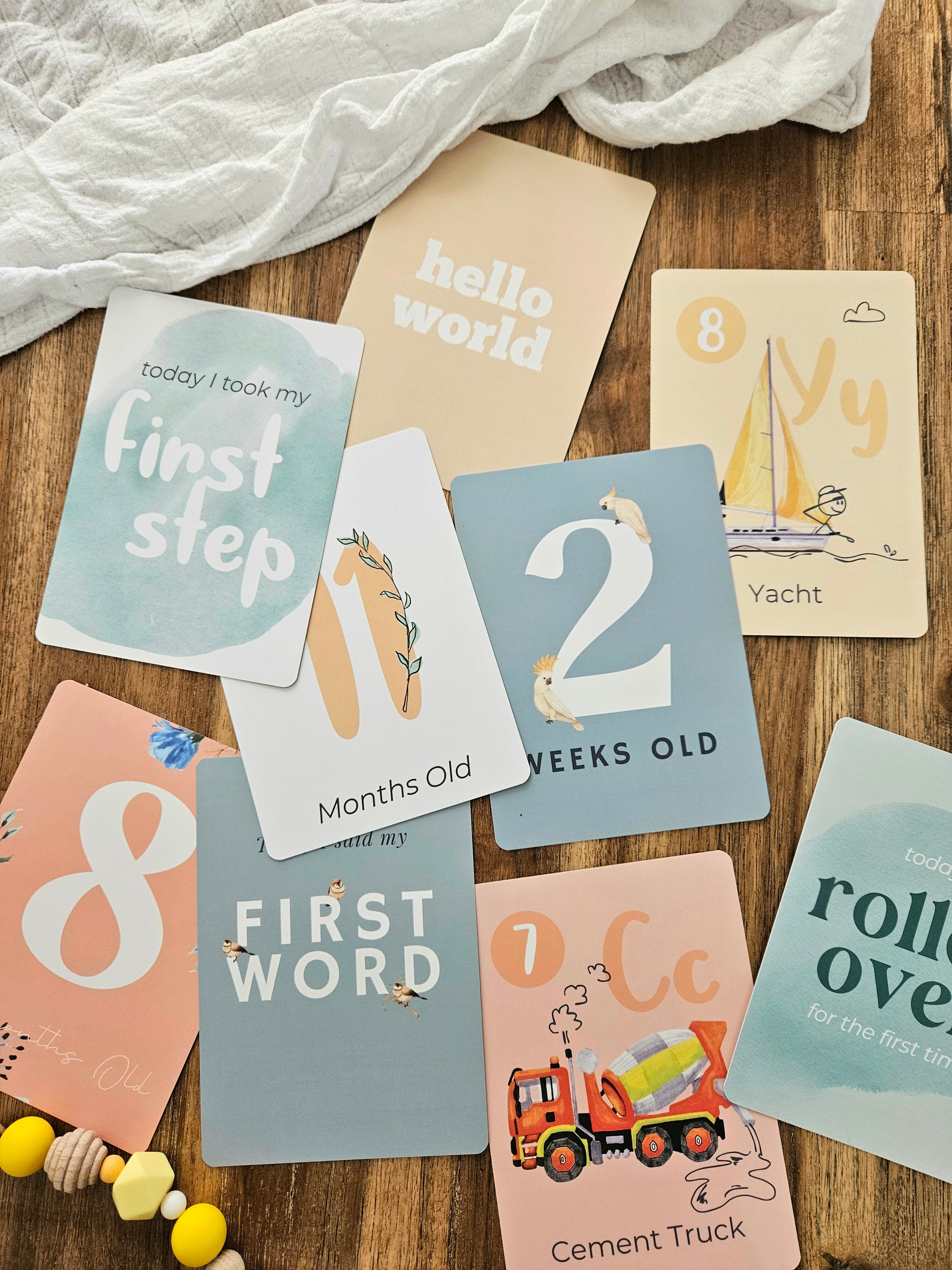 Baby Milestone Cards (Sunshine Edition)