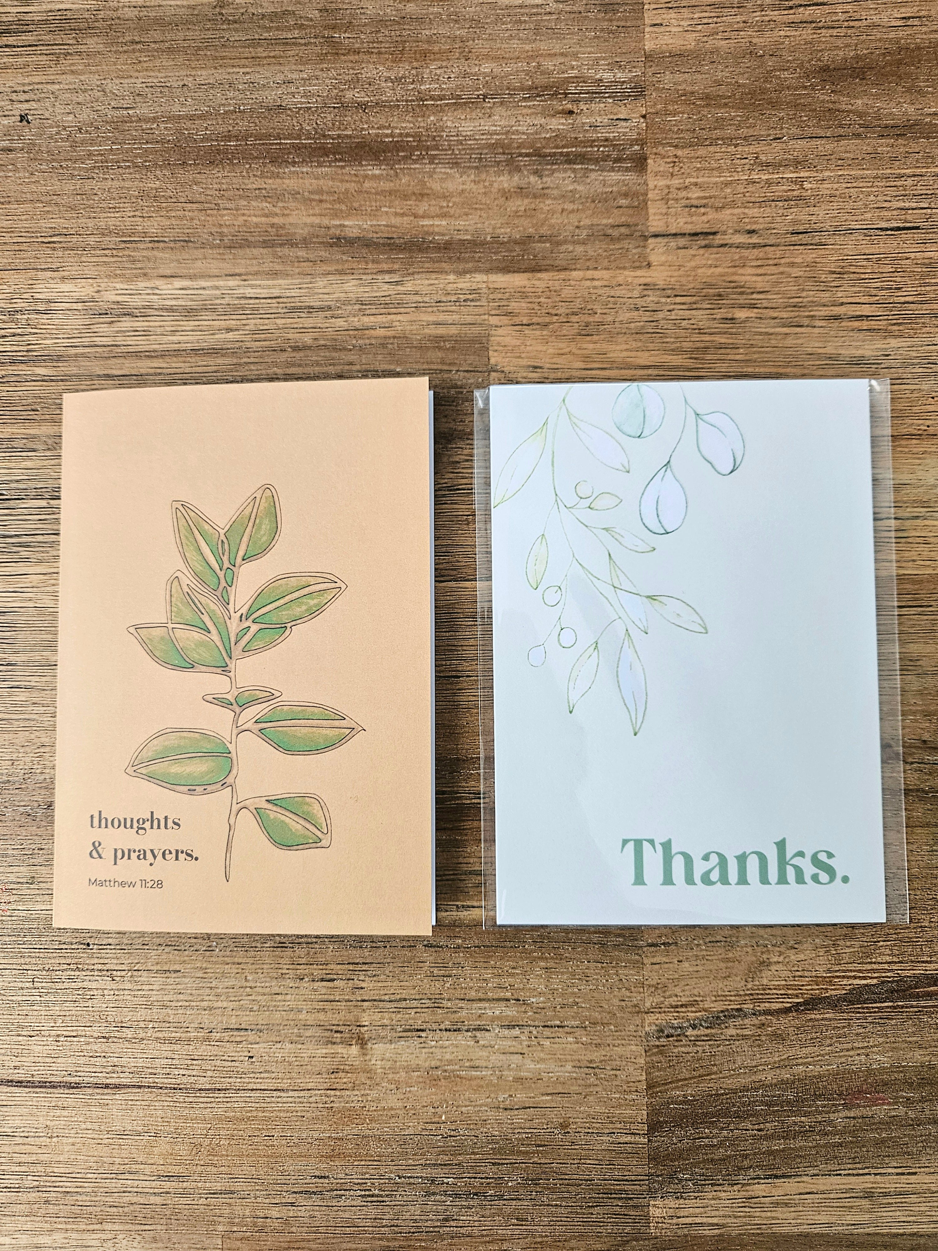 Greeting Card - Thanks Mint