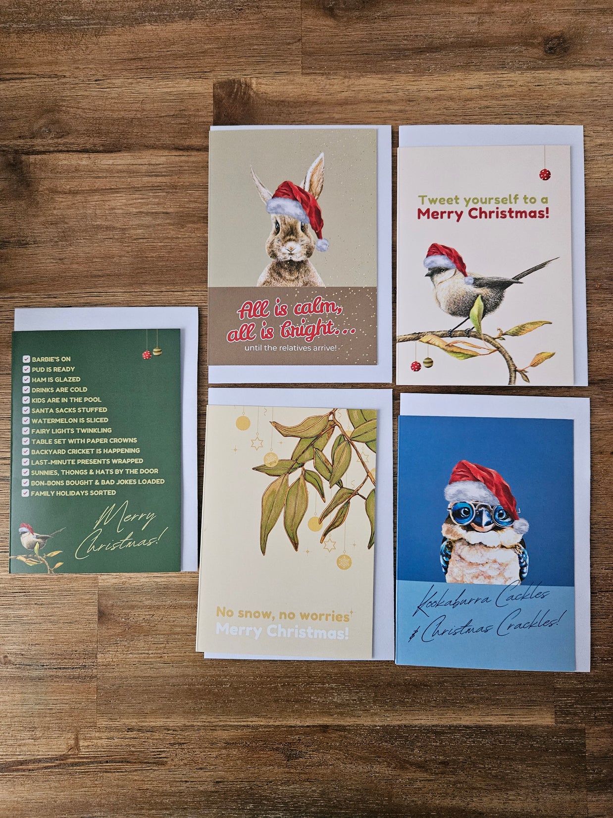 Greeting Card - Christmas Kookaburra
