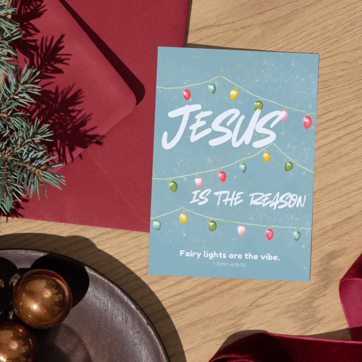 Greeting Card - Christmas Lights