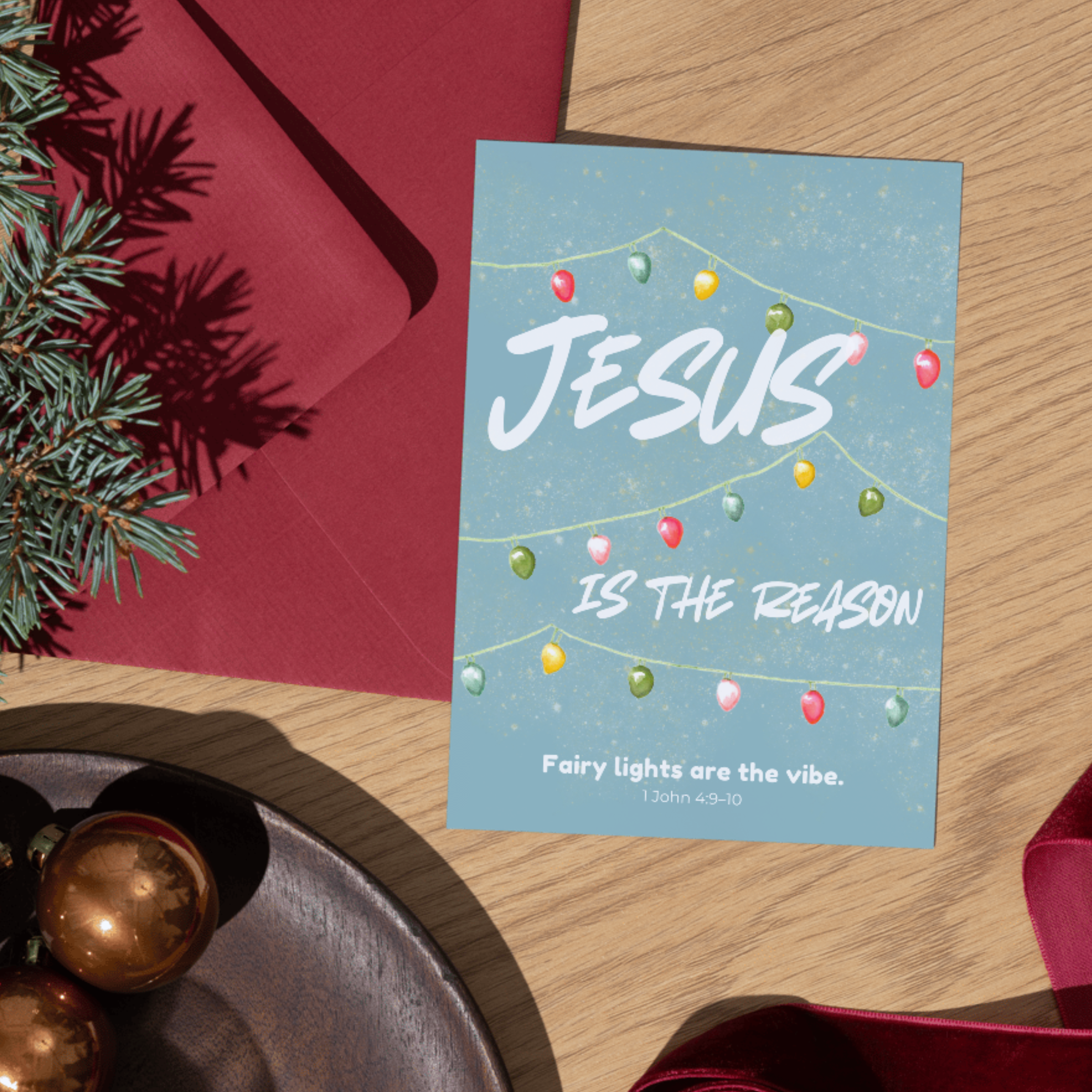 Greeting Card - Christmas Lights