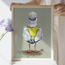 Supervisor Bob Seagull - Art Print