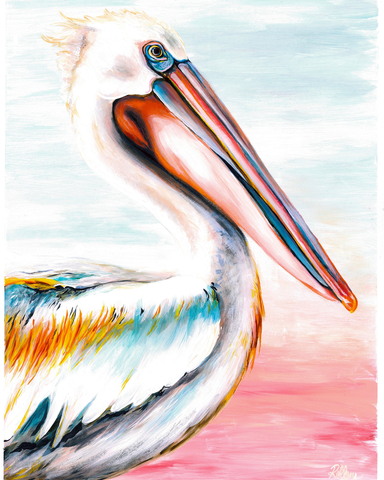 Percival Pelican - Art Print