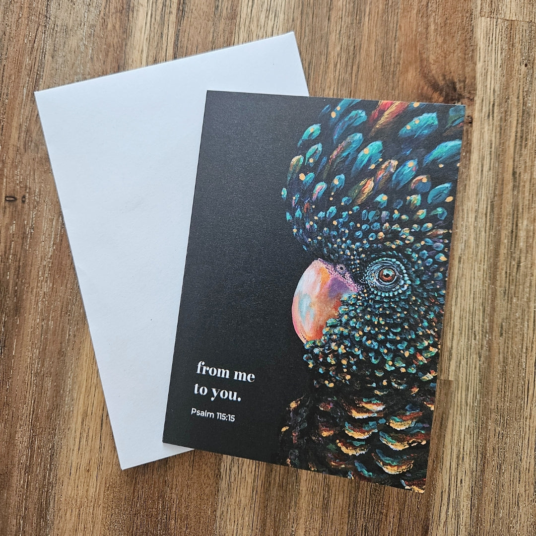 Greeting Card - From Me To You. Psalm 115:15
