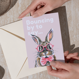 Bouncing by to Say - Greeting Cards