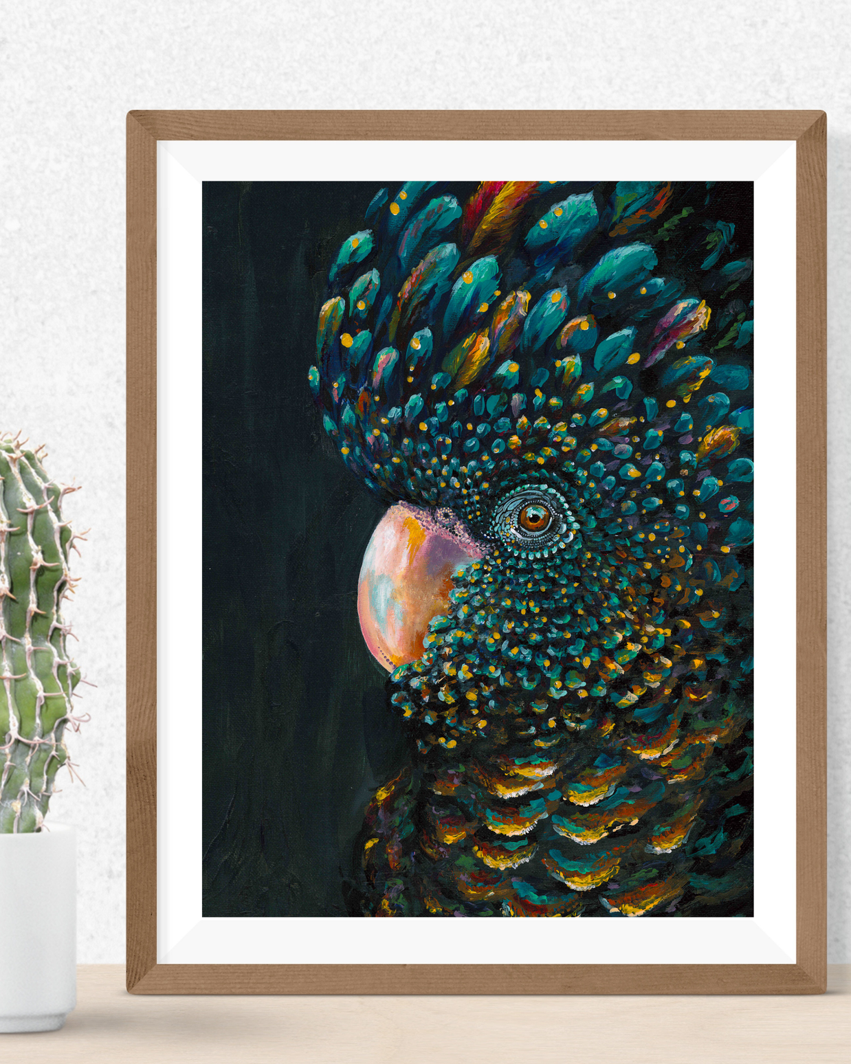 Black Cockatoo Art Print