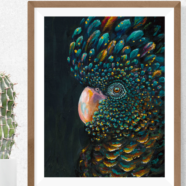 Black Cockatoo Art Print