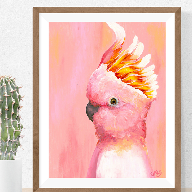 Pink Cockatoo - Art Print