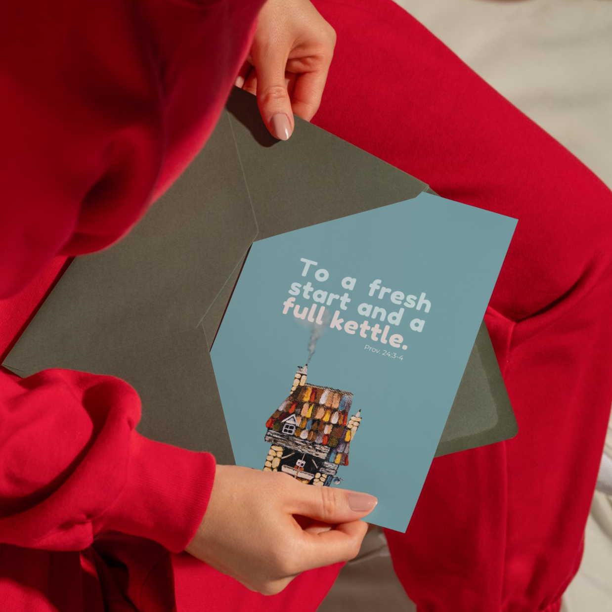 To A Fresh Start and a Full Kettle - Greeting Cards