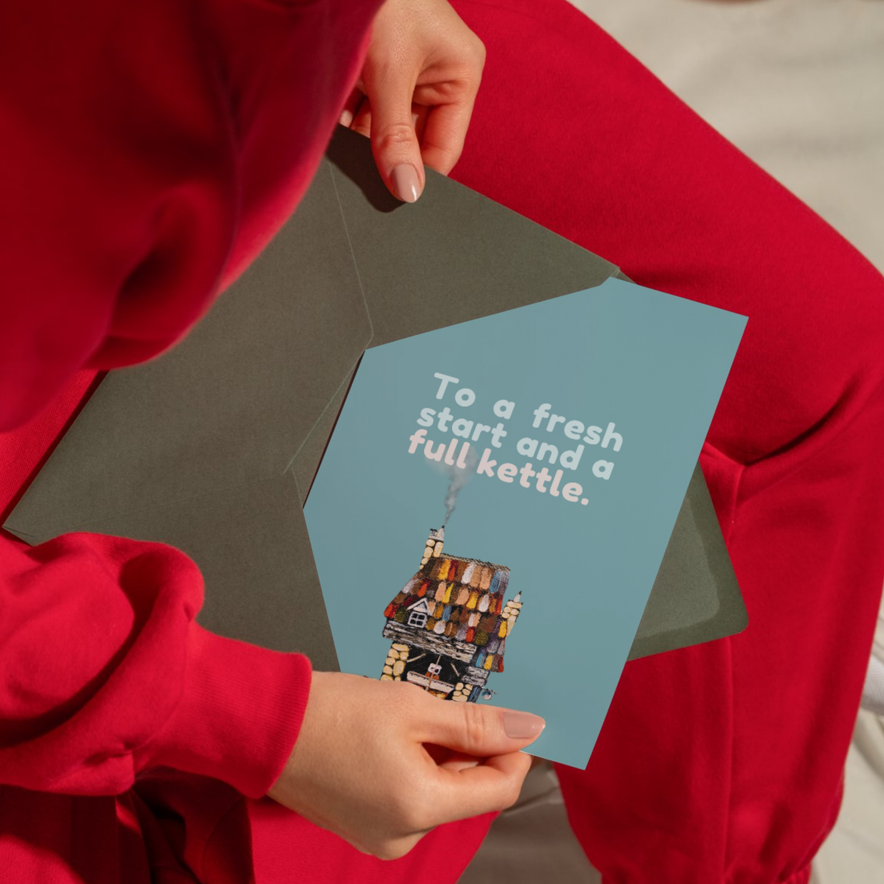 To A Fresh Start and a Full Kettle - Greeting Cards