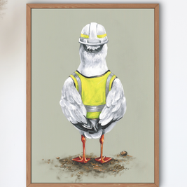 Supervisor Bob Seagull - Art Print