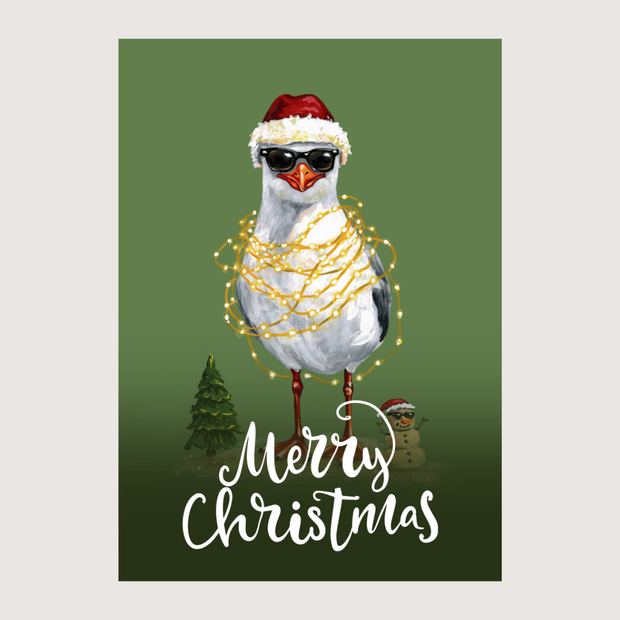 Merry Christmas Sandy Claus - Greeting Card