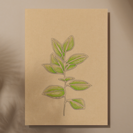 Gum Branch Art Print