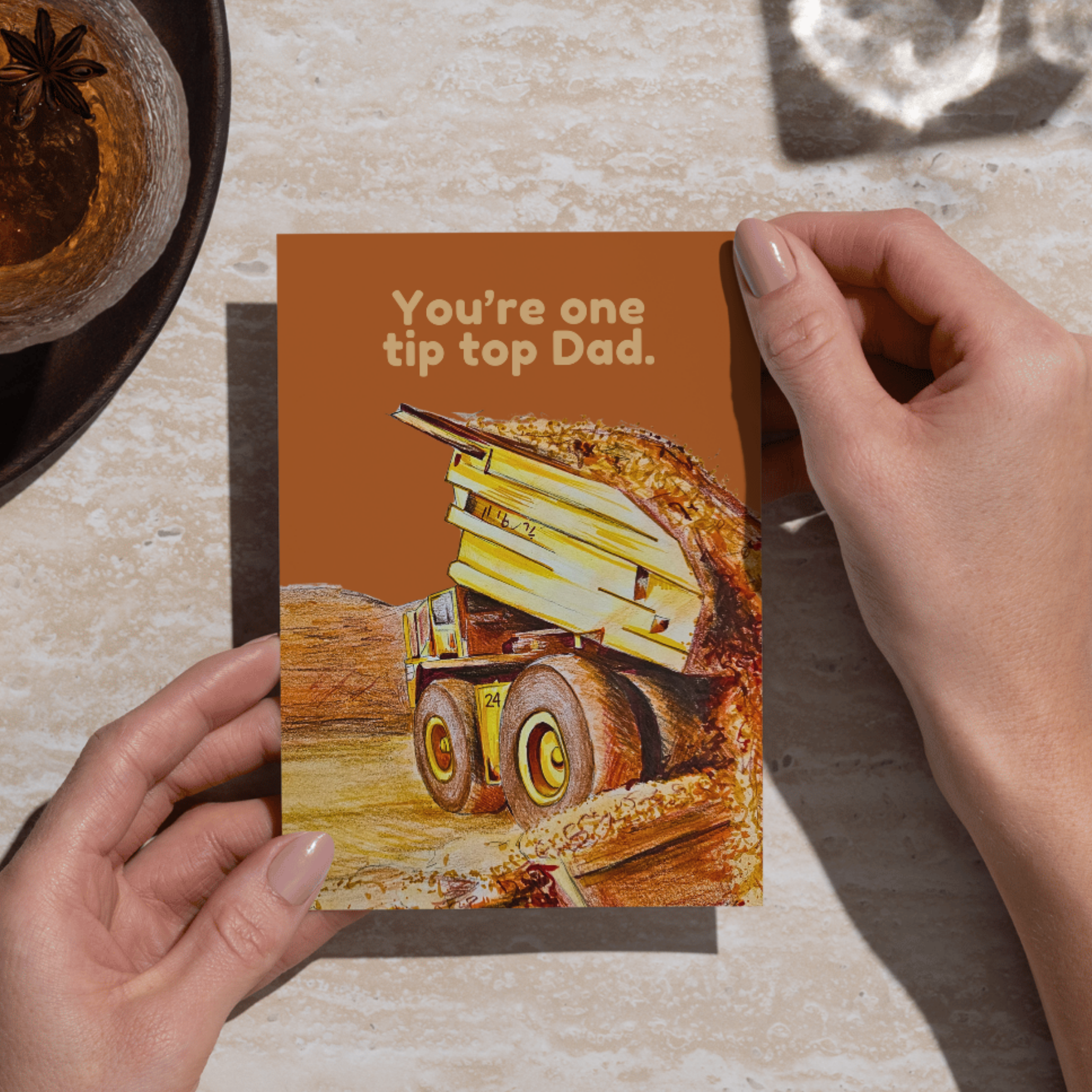 You're One Tip Top Dad - Greeting Card