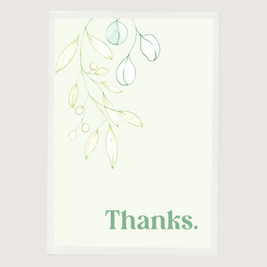 Greeting Card - Thanks Mint