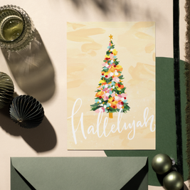 Hallelujah Christmas Tree - Greeting Card