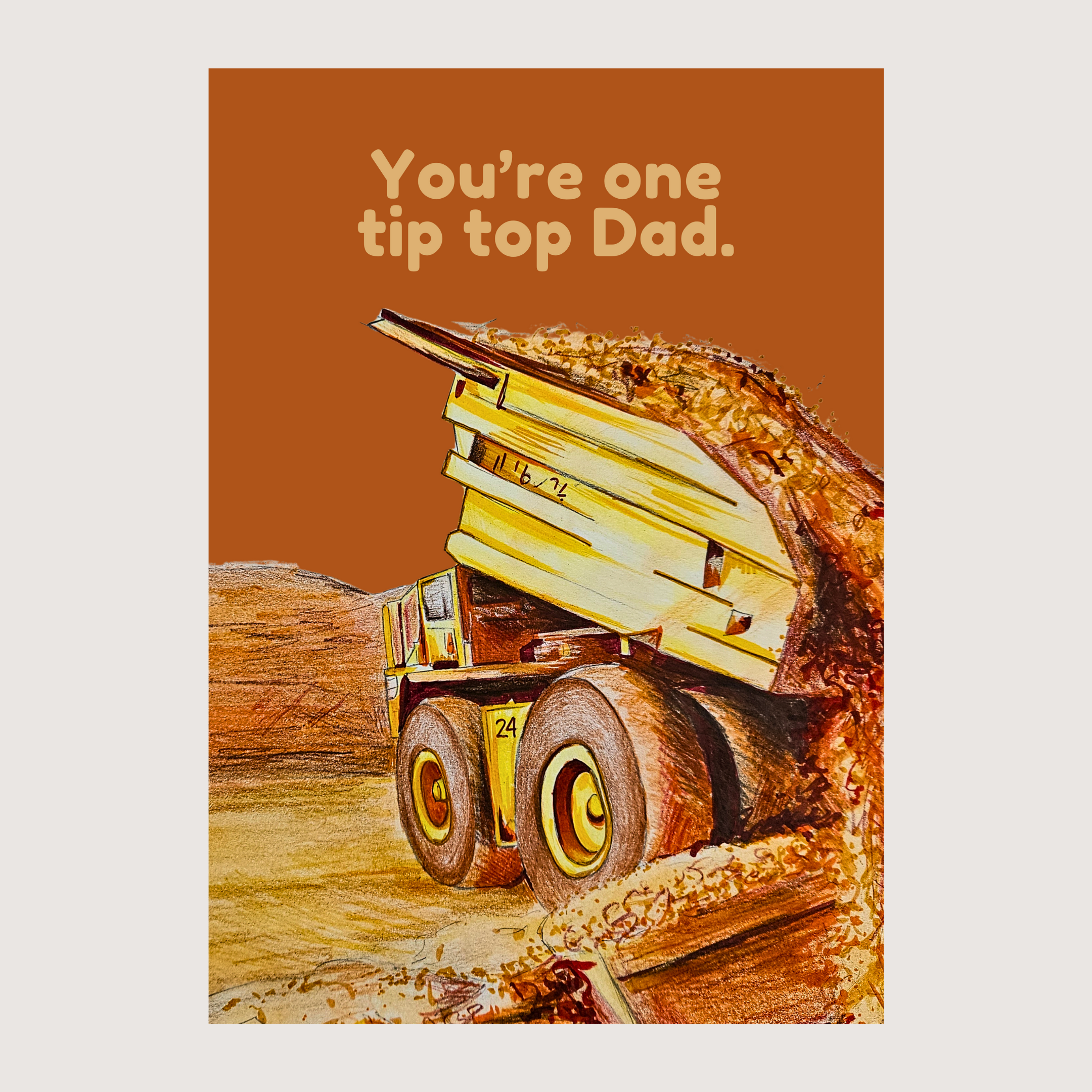 You're One Tip Top Dad - Greeting Card