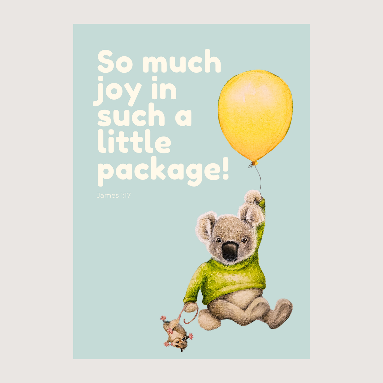So Much Joy in a Little Package - Greeting Cards