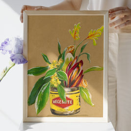 Vegemite & Blooms - Art Prints