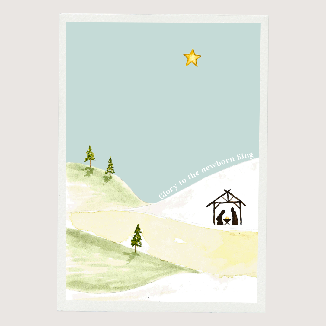 Greeting Card - Glory to the Newborn King