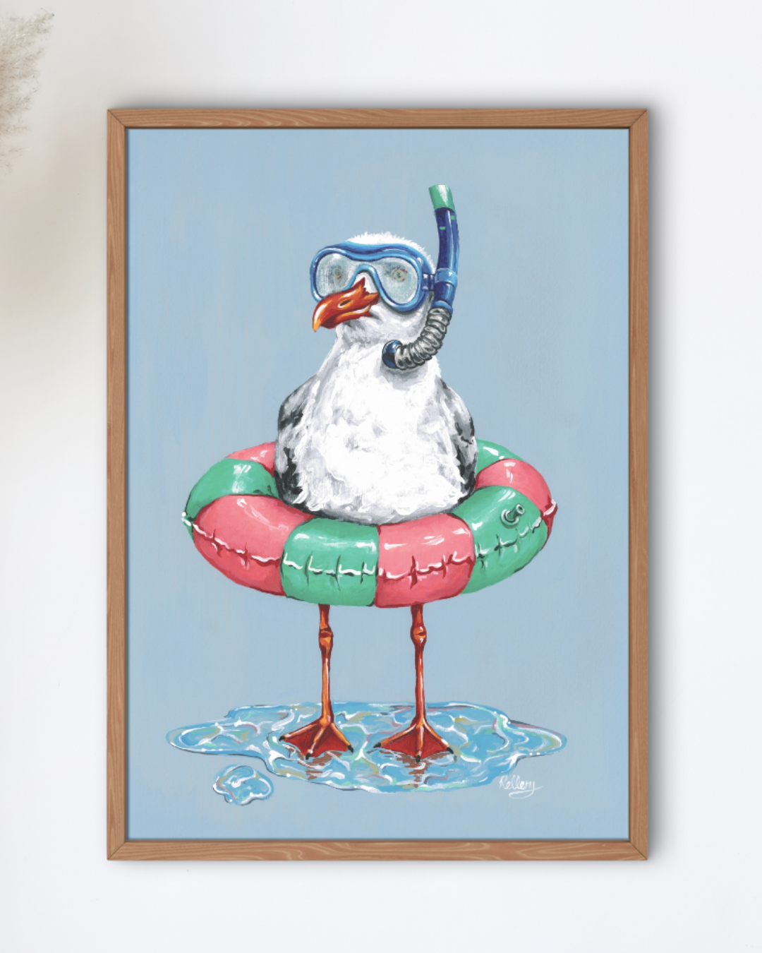 Splish Seagull - Art Print