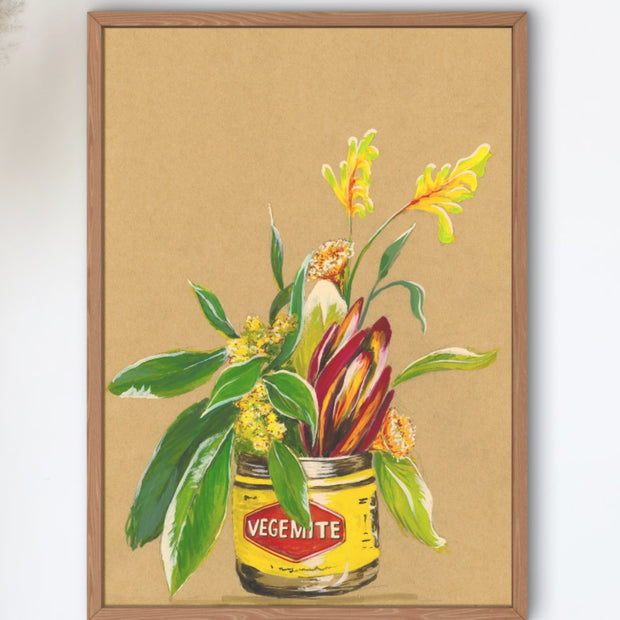 Vegemite & Blooms - Art Prints
