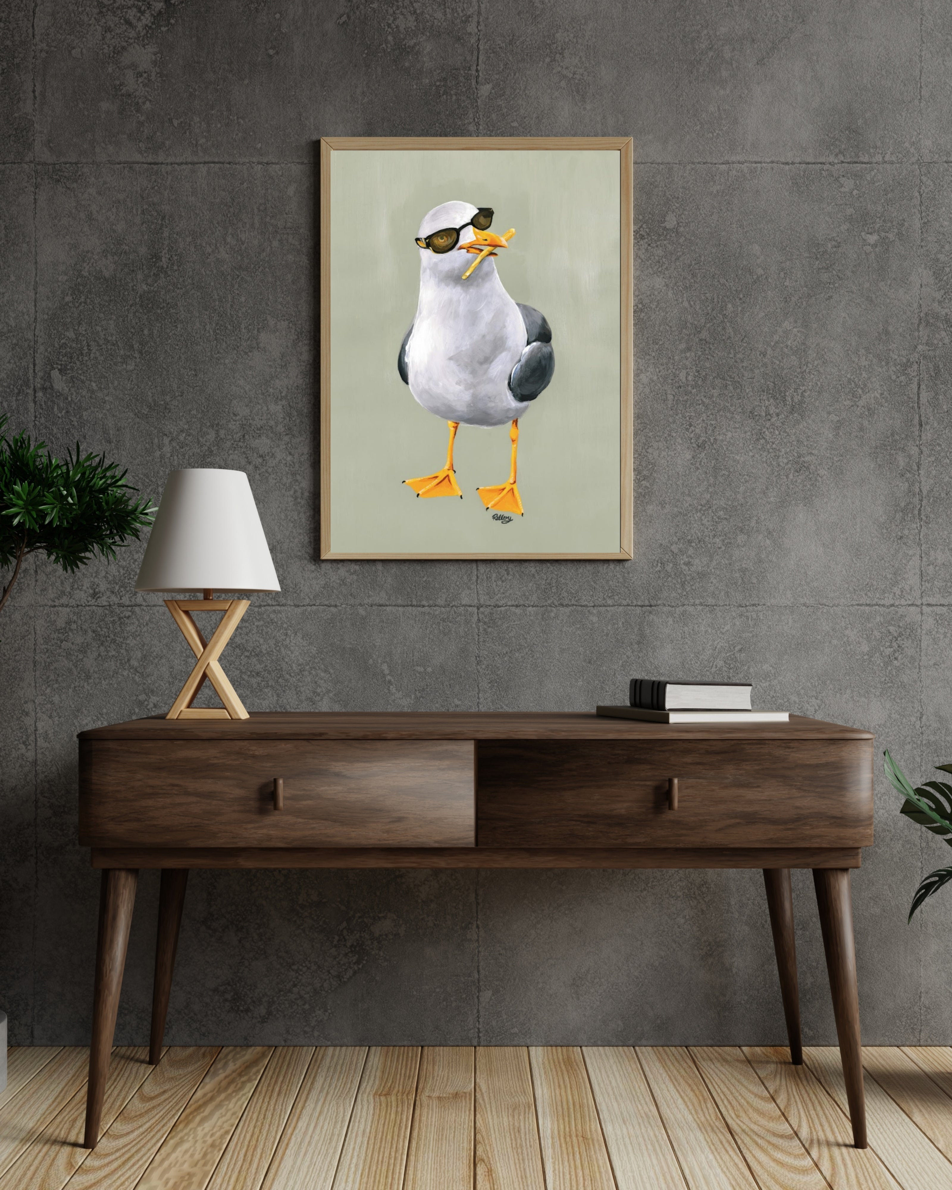 Spike Seagull - Art Print