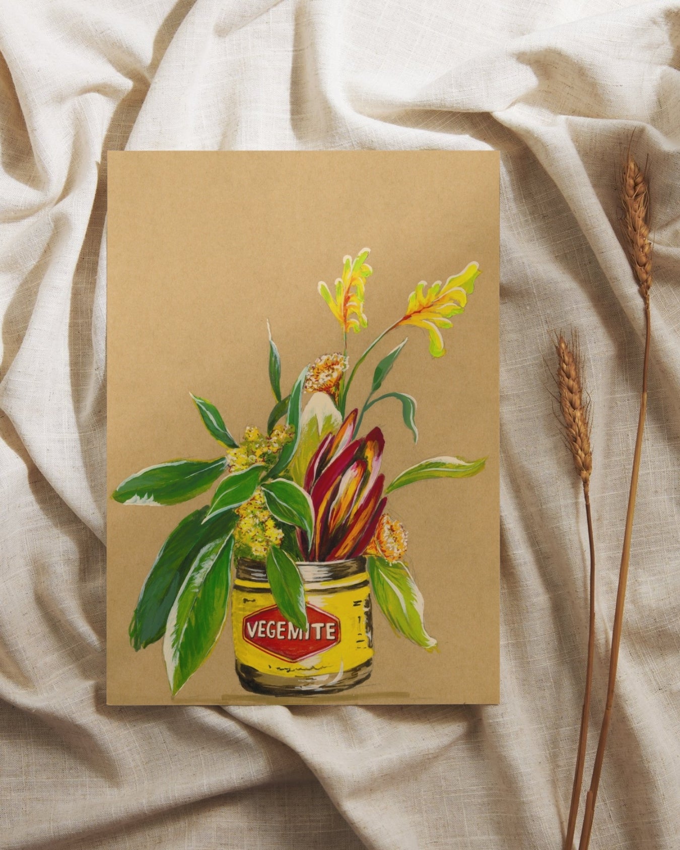 Vegemite & Blooms - Art Prints