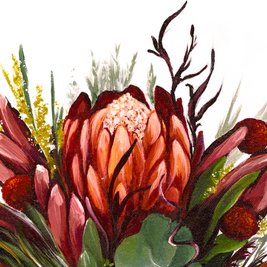 Drip Coffee & Blooms Art Print