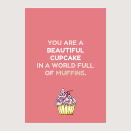 Beautiful Cupcake - Greeting Cards