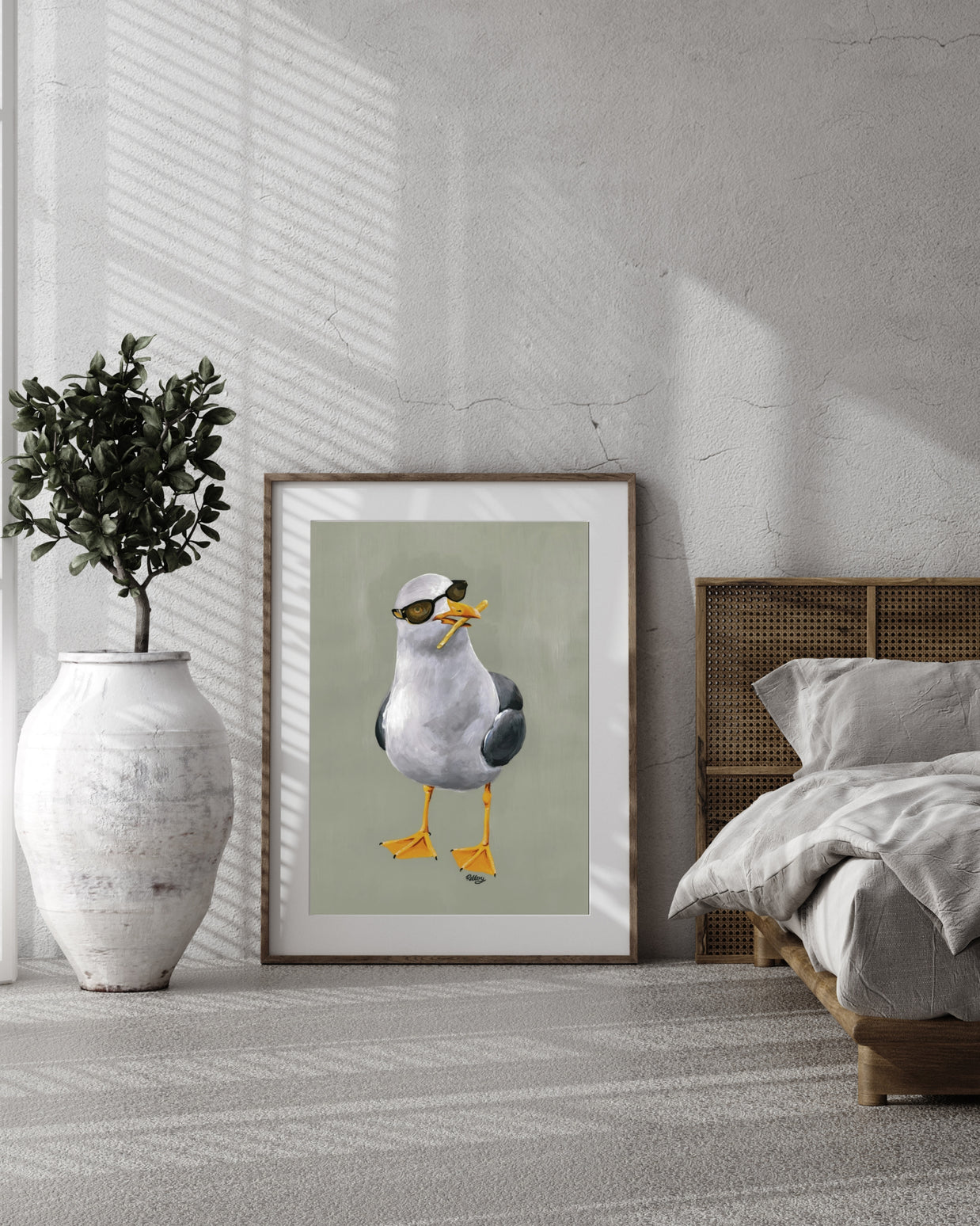 Spike Seagull - Art Print
