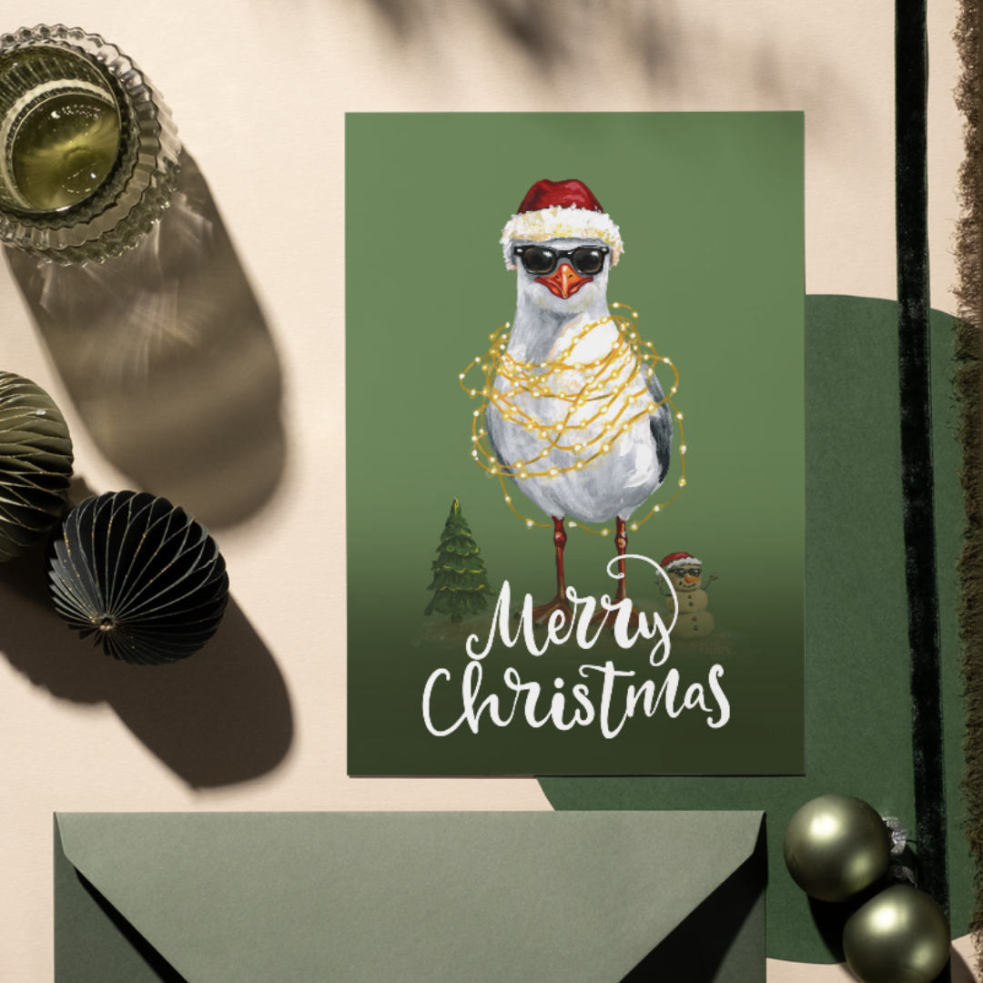 Merry Christmas Sandy Claus - Greeting Card