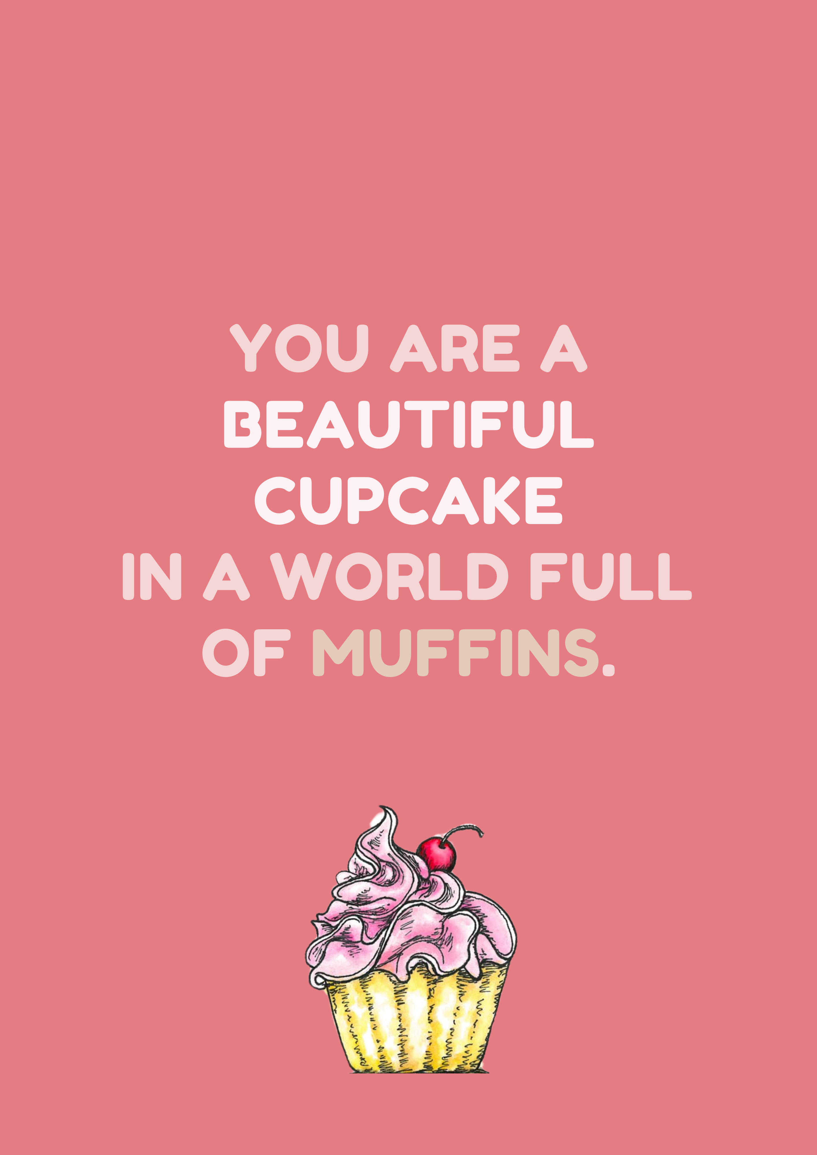 Beautiful Cupcake - Greeting Cards