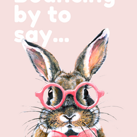 Bouncing by to Say - Greeting Cards