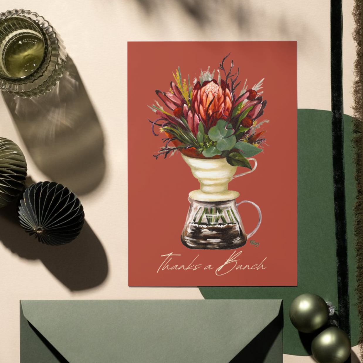 Greeting Card - Thanks a Bunch